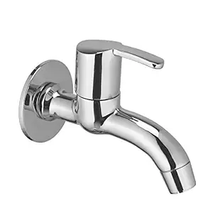 Zap Prime Chrome Plated Brass Body Bib Cock Long Nose Tap for Bathroom & Kitchen