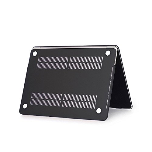 mCoque Schwarz Matt Notebookhülle / schützen Koffer für NEU 2016 15,4 Zoll Apple MacBook Pro A1707 mit einem kostenlosen europäischen Version transparenten Tastaturschutz Haut (Modell: A1707) - 3
