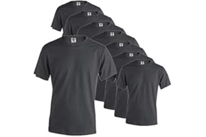 Publiclick Camisetas Lote (Pack 5) Unidades Keya, Camisetas Algodón 150gr Disponibles 13 Colores Diferentes