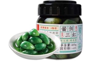 BaiLiSnacky Laba-Knoblauch Eingelegter Knoblauch 400 g/Dose Grüner Knoblauch Grüner Knoblauch Vegetarisches Essen Köstlicher Essig-Knoblauch