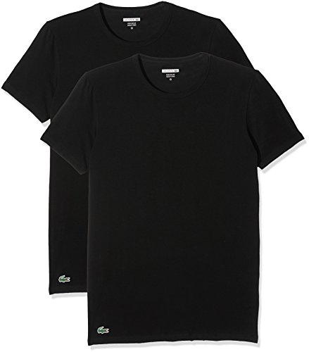 Lacoste Underwear Multipack C/n Tee (DPK), Maillot De Corps Homme, Noir (Schwarz 000), Large