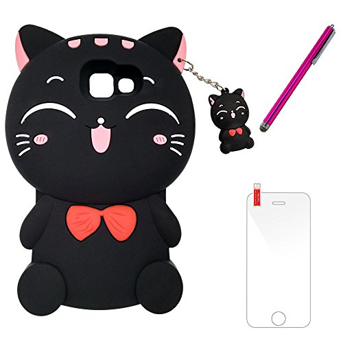 Samsung Galaxy A5 2016 A510 Funda BENKER Im genes de Dibujos Animados en 3D de Alta Calidad de Silicona Carcasa de Telefono Gato Negro Pluma Capacitiva Cristal Templado reviews Samsung Galaxy A5 2016 A510 Funda BENKER Im genes de Dibujos Animados en 3D de Alta Calidad de Silicona Carcasa de Telefono Gato Negro Pluma Capacitiva Cristal Templado