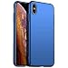 Produktbild JUNHENG iPhone XS Max Hülle, PC Plastik Harte Case Schutzhülle Matt Handyhülle Bumper Ultra Slim Matt Handyhülle 360° Full Body Stoßfest Cover iPhone XS Max TPU Hard Cover - Blau