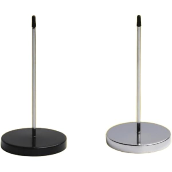 2 Porta Scontrini In Acciaio Inox - Base Rotonda, Spilli Per Ricevute, Per Ufficio, Bar, Ristoranti - Foto 2