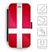 Produktbild Handy-Steckplatz PU-Leder-Etui // V00001231 Dänemark Flagge // HTC Desire 626G plus 2015