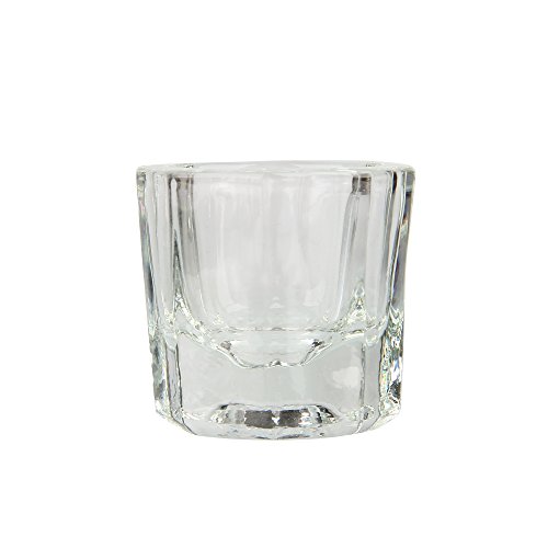 Beauty7 Best Crystal Octagonal Glass Cup Dappen Dish Pot Arcylic Nail Art Liquid Powder