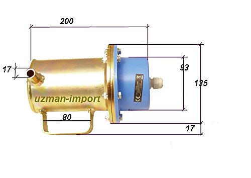 Elektrische Motorvorwärmung Kühlwasserheizung Kühlwasser Heizung Motorvorwärmer Motorheizung Motor Vorwärmer standheizung 230V/800 Watt mit ø 16 mm Anschluss - 2