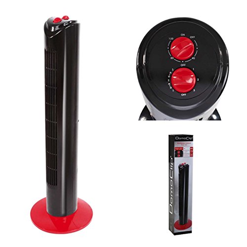 Turm-Ventilator mit 3 Stufen und Timer (drehend, oszillierend, Höhe 80 cm, 50 Watt, Säulenvenilator, Lüfter, Standventilator)