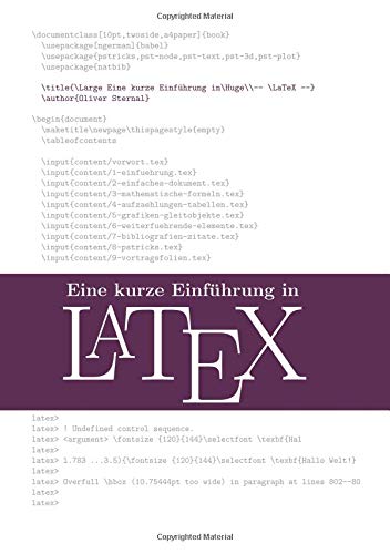 Eine kurze Einführung in LaTeX