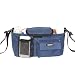 Damero Pram Buggy Buddy Stroller Organiser Storage Bag with Shoulder Strap, Great for Bike or Car Seat Organiser, Blue