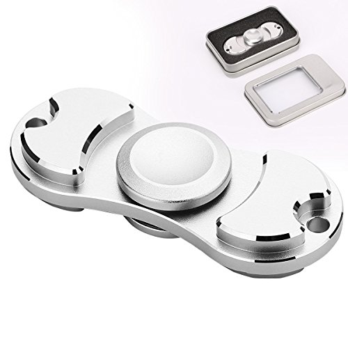 Hand Spinner, Anskp Aluminum Alloy EDC Spinner, High Speed 2-3 Minute Spins Focus Toy For Relieve Stress, ADHD, Anxiety and Autism for Adults and Children - Toys Gift (Silver) Hand Spinner, Anskp Aluminum Alloy EDC Spinner, High Speed 2-3 Minute Spins Focus Toy For Relieve Stress, ADHD, Anxiety and Autism for Adults and Children - Toys Gift (Silver)