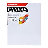 bastidor de lienzo en inglés Medidas 40 x 50 x 3.5 cm Plascolor PP99-4050 - Lienzo y bastidor de madera, 40 x 50 x 3.5 cm, 380 g / m2