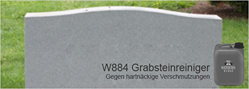 2,49EUR/L – 10L Grabstein Steintreppe Gehwegplatten Reiniger Pflege Grabsteinreiniger Grabstein-Reiniger - 2