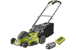 Tondeuse RYOBI 36V MaxPower - Coupe 40cm - 1 Batterie 6,0Ah - 1 Chargeur - RLM36X41H60PG