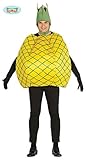 Riesen Ananas Karneval Fasching Party Kostüm für Erwachsene Damen Herren gelbes Veganer Obst Gr. M/L, Größe:M/L