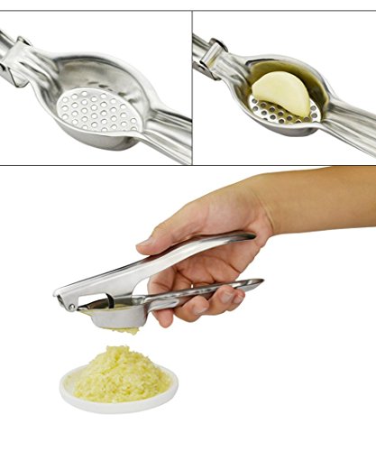 TWIFER Edelstahl Knoblauch Presse Crusher Squeezer kochzubehör Home Küche Mincer Tool - 2