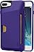 Price comparison product image Silk iPhone 7 Plus/8 Plus Wallet Case - VAULT Protective Credit Card Grip Cover -Wallet Slayer Vol.1 - Purple Orchid