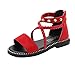 Produktbild cinnamou Mädchen Sandalen Sommer Elegant Modisch Riemchensandalen Trekkingsandalen Riemchensandalen Boho Prinzessin Schuhe