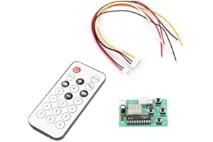 SEAFRONT Motor Driver Module, DC 4-6V 2-Phase 4-Wire Stepper Motor Driver Adjustable Speed with Remote Control 3D Printer CNC Machines Robot 4-6V 2-Phase 4-Wire Remote Control