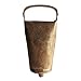 De Kulture Works™ Bell Metal Hand Bell 2.2X2.2X4.4 LWH (Inches) For Hanging Bells / Garden Décor Ideal For New Year / Anniversary / Birthday / Teachers Day Gift For Girl / Woman (Brown) RS.599.00