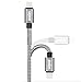 Price comparison product image iPhone Charger, Sephia , Spring Reinforced, Nylon Braided USB iPhone Cable with Lightning Connector [Apple MFi Certified] Ultra-High Lifespan Sync and Charge Cable for iPhone 7 / iPhone 7 plus/ iPhone 6/ 6 Plus/ 6s, iPad Air 2, iPad Pro and More
