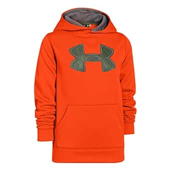 felpa under armour bambino arancione