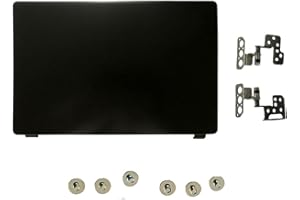 AKGIFT Ordenador Portátil Tapa Trasera Superior Carcasa de LCD Compatible para Acer Aspire 3 A315-42 A315-42G A315-54 A315-54K A315-56 N19C1 60.HEFN2.001 Negro & Bisagras