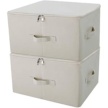 SONGMICS Faltbox mit Deckel, 3 Stück, Faltbare Aufbewahrungsbox