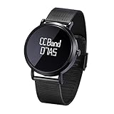 IGEMY Mehrere Fitness-Modi Smart Watch mit Übung Herzfrequenz Schrittzähler Schrittzahl Telefon Anti Verloren Funktion (Schwarz)
