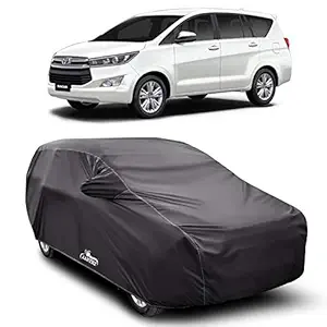 Black Hill Quality Water Resistant Dust Proof Car Body Cover Compatible with Toyota Innova Crysta, Car Cover with Mirror Pockets