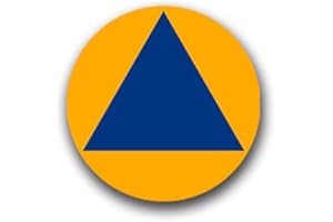 COPYTEC Stickers-internationale schutzzeichen du système de protection civile zivilschutzorganisation pour volkswagen polo de golf gTI mercedes bMW audi opel ford série 3 (7 x 7 cm #a1489