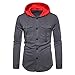 Produktbild Luckycat Herren Herbst-Winter Kapuzenpullover mit vollständigem Taste Geeignet für Sport Freizeit Zuhause Herren Sport Fitness Training Sweatshirt Kapuzenpullover Langarmshirt Pullover Sweats