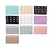 Produktbild JZK 10 x Büstenhalter Strap Extender 4 Haken BH Erweiterung Set, beige weiß schwarz rosa lila blau grün grau