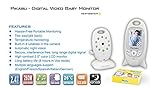Pikabu – Schnurloser Digitales Babyphone 2″ LCD Farbmonitor + Kamera Video, 2-wegiger Ton, Infrarot Nachtsicht und 8 Schlaflieder (Deutsch Handbuch) CE Sicherheits-Zertifikate - 6