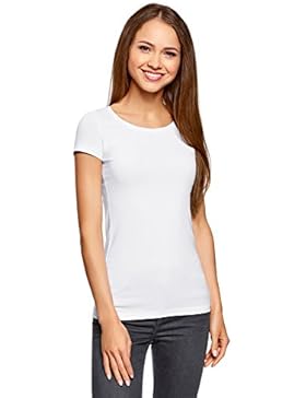 oodji Ultra Damen T-Shirt Basic (10er-Pack)