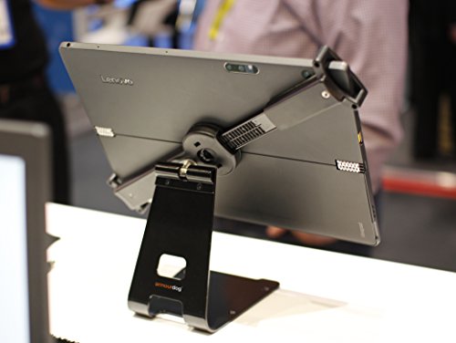Armourdog sichere Universal-Halterung und Ständer für Tablets. Mit Sicherheitskabel und Schloss. 360 Grad Kipp- und Drehhalterung. Für Apple iPad Air & iPad 2/3/4, Lenovo ThinkPad 10 & Miix 700, Microsoft Surface und Surface Pro, Dell Venue, HP ElitePad, Samsung Galaxy Tab und andere Android-Tablets. Kompatibel mit den meisten Laptops in den Größen 17,8 cm, 20,3 cm, 22,9 cm, 25,4 cm, 27,9 cm - 9