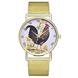 IG Invictus Vintage Ladies Round Mesh Strap Watch Quartz Fashion Watch Quarzmaschengürtel Modeuhr T148 W MIT Mode, Uhren, Quarz -