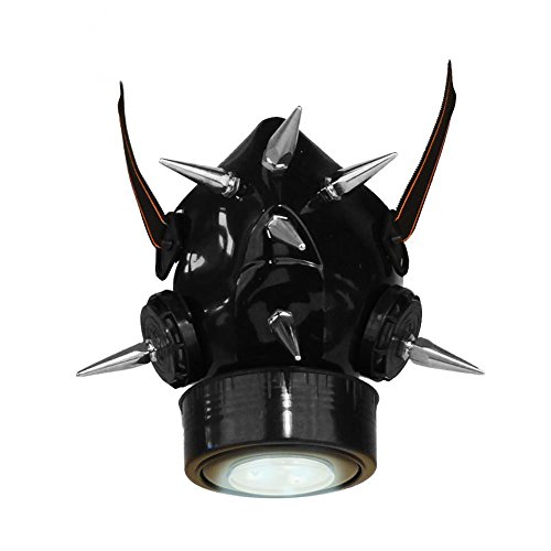 Preisvergleich Produktbild Steampunk Atemschutz Gasmaske Atemschutzmaske mit eingesetzten Metallspikes für Cosplay - Gothic - Steampunk - EDM Fans FASCHING (87339-006-000)