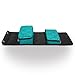 Roo Beauty Nail Polish Varnish Case, Double-It Manicure Storage Bag, Makeup Cosmetic Holder in Imperial Teal