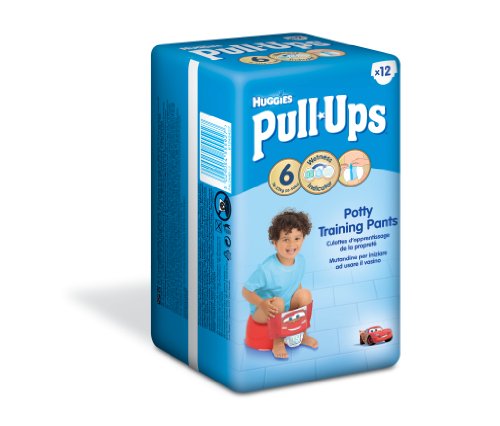 Huggies Pull Ups Potty Training Pants for Boys - Large (16-23 kg), 12 x 6 Packs (72 Pants)