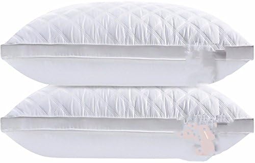 Pillow,All Cotton Pillow,Bed pillow,Soft Pillow for Sleeping,Hypoallergenic and Fluffy Down-Like Pillow with 100% Fine Fiber Filling, Dust and Mite Repellent,1350g