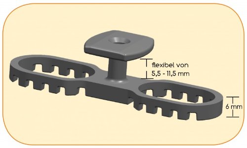 Terraflex mit Schraube C1 5x50mm - 2