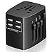 Produktbild Universell Reise Adapter, Govee Alles in einem Adapter mit 4,2 A, 4xUSB Ports, AC-Steckdose Stecker, Wand Ladegerät, schnell aufladen für 150 Ländern weltweit Europa/ USA/Großbritannien/ Deutschland/ Kanada/ Mexiko/ China/ Australien und mehr