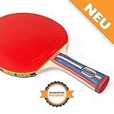 Mejor calidad: la raqueta de tenis de mesa impresiona por su alto nivel de control en todas tenis de mesa de golpes, mantener la ITTF autorizados revestimientos, lo que usted promesa.
