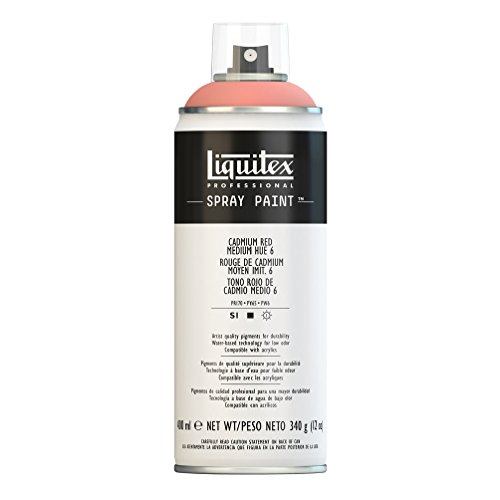 Liquitex Professional - Acrílico en spray, 400ml, rojo de cadmio medio (imit.) 6
