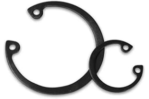 Oneyijun E-Clip Snap Ring Anillos de retención internos Circlip C-Clips Circlips Arandela Hebilla partida Arandelas Acero 65Mn Negro (14mm,100 piezas)
