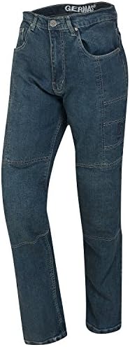 Germas Bike Lady with Knee Protectors in Denim Blue Jeans/Kevlar Thea, size 34/32