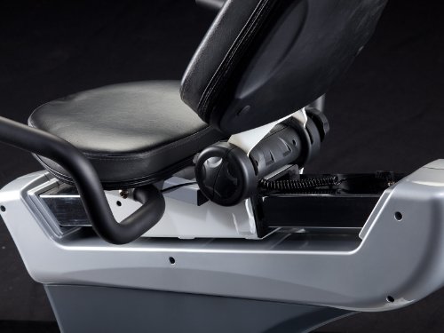 skandika Centaurus Liege-Ergometer SF-1050, 9 kg Schwungmasse, mit 12 vorinstallierten Trainingsprogrammen und 4 pulsgesteuerte Programme, weiß/silber - 9