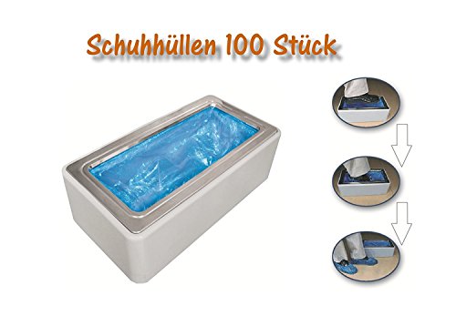 Preisvergleich Produktbild Schuhhüllen Füßling Fußüberzieher Überzieher für Schuhe Schuhüberzieher Plastik universal - 100 Stück