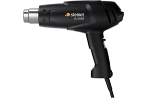 Steinel HL 1821 S Pistola termica nera, Essiccatore ad aria calda da 1800 W soffiante a 2 stadi, fusibile termico
